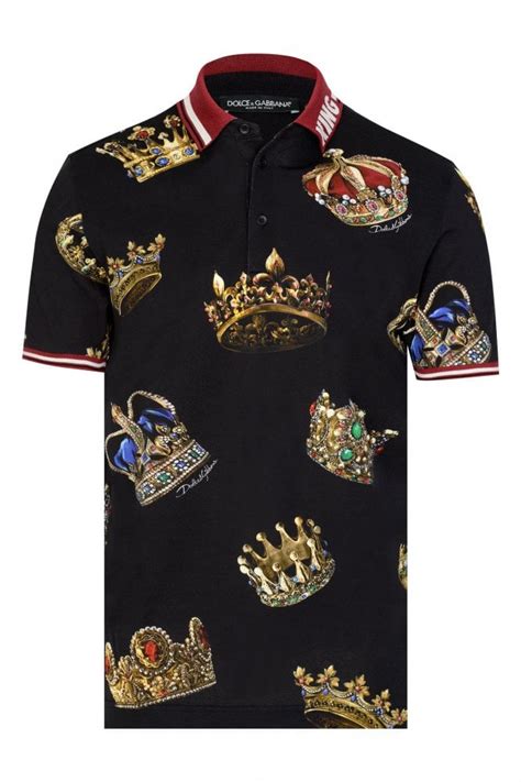 dolce gabbana crown polo|d&g t shirts.